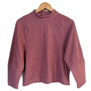 NWOT Madewell Texture and Thread Button Back Top Ribbed